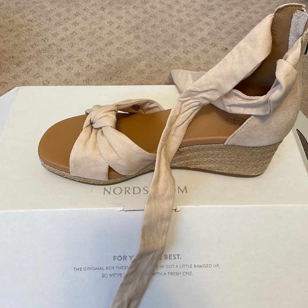Ugg Espadrille wedge sandal, 7.5